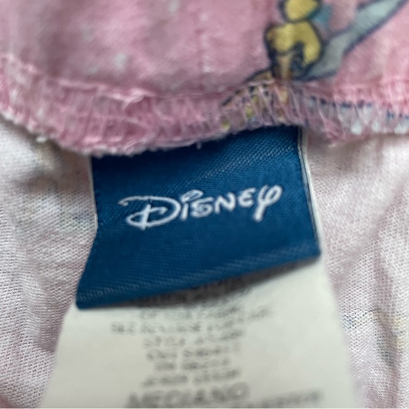 Disney Tinker Bell Pink Y2K Pajama Pants, M - Picture 5 of 6